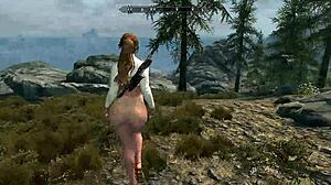 outdoor exploration featuring impressive bust size and natural curves