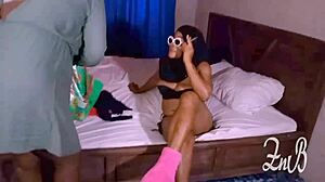 Zainab and Blacka Explore Sexy Lesbian Play