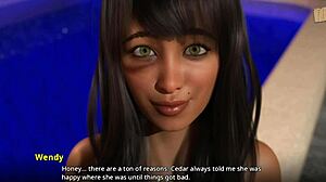 WVM 144 And Cedey Relaxing By The Pool In Animated Scene