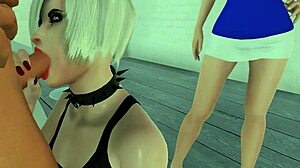 I interviewed this blonde babe for anal casting, and she gave an intense blowjob with cumshot