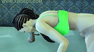 Laura Matsuda devours huge cock in 3D action