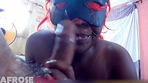 ebony bbw gagging on cock in scandalous tape