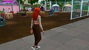 Why does this redhead bang BBC on the street in Sims 4?