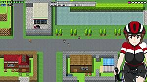 Girl Paints Entire Body, Paint Washes Off in Rain - Flash Cycling Ride Part 7