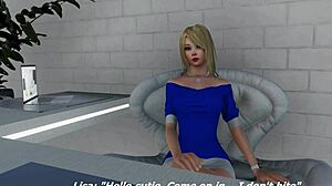 I interviewed this blonde babe for anal casting, and she gave an intense blowjob with cumshot