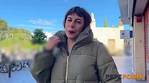 Nora craves hardcore pounding with bold public nudity display