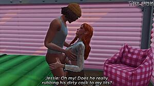 Why does this redhead bang BBC on the street in Sims 4?