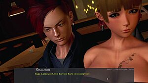 Wow! Public toilet flashing with big tits in deviant anomalies gameplay!