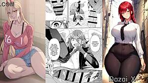 Makima Chains And Binds Denji In Intense Bondage Scene