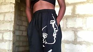 Crazy Bitch Strips Down to G-String in Wild Tease