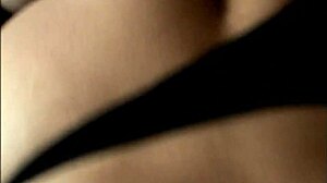 Sissy travesti in sister's lingerie bent over for huge cock