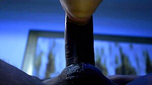 intriguing latina sucks monster 24cm cock deep