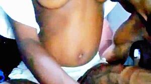 African Teen Slut Sucks Monster Cock