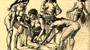 Vintage Anime Drawings With Retro Characters And Antique Styles