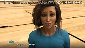 Meeting the New Assistant Coach with Big Tits and Ass!!