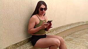 Brazilian Wife Seduces Delivery Guy with Oral Sex to Skip Gas Payment