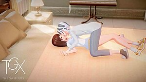 Futanari hentai girl nails anal in sexy outfit