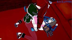 Garie tâmân and maria cadenzavna eve and micha jawkân intense futanari sex in symphogear hentai