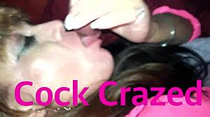 Guy goes wild over crossdressing and cock
