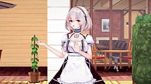 Azur lane characters feel intense pleasure.