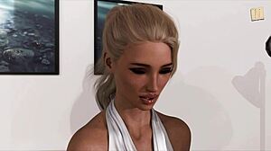 i got intertwined with blonde in hentai, whoops!