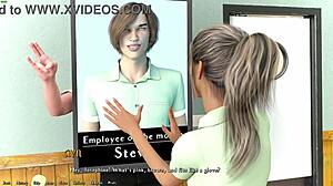 meeting josy in being a dik, huge tits teen cartoon hentai scene