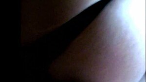 Sissy travesti in sister's lingerie bent over for huge cock