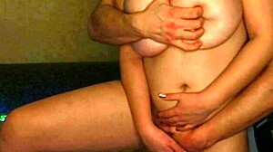 Seducing Girlfriend with Big Natural Tits, Rough Fucking and Orgasm on Camera