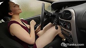 Jenny Mace Masturbates to Orgasm While Driving Outdoors
