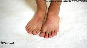 Man With Huge Feet In High Definition Fetish Video