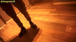 Watching a movie with my stepbrother turns into an unexpected wild moment.