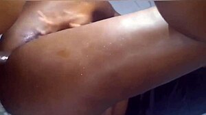 I can’t believe how I filled that Latina’s ass with cum in retro style