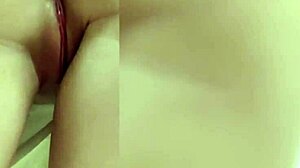 lustful housewife masturbates solo