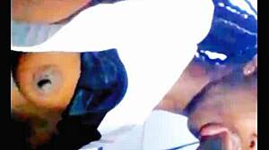 African Teen Slut Sucks Monster Cock