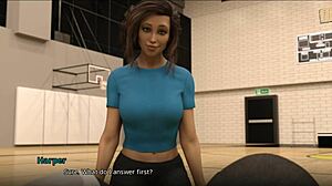 Meeting the New Assistant Coach with Big Tits and Ass!!