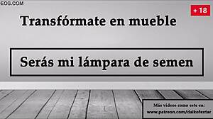 Transform into Furniture, Be My Cum Lamp in Spanish JOI Game
