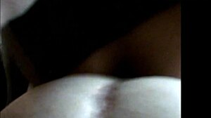 Sissy travesti in sister's lingerie bent over for huge cock