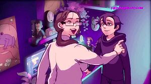 Stepson’s Huge Boner Surprises In Cartoon Porn