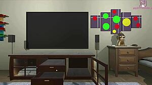 I-I can't escape this 3d hentai cumshot room, help!