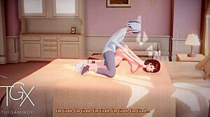 Futanari hentai girl nails anal in sexy outfit