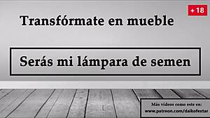 Transform into Furniture, Be My Cum Lamp in Spanish JOI Game