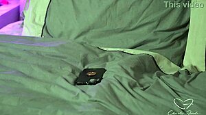 Australian blonde babe fingers herself in real sexting video