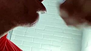 friday toilet session with intense gagging and deepthroat action