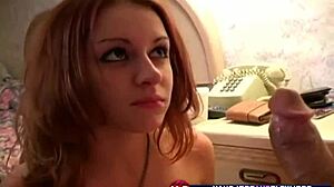 Teen babe expertly sucks cock in steamy POV action