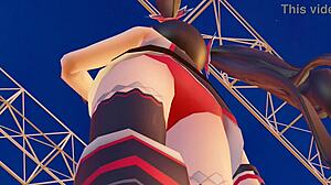 Blabla Enjoys Fun with Favorite Fan in 3D Anime Game