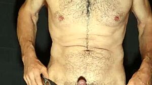 Gay man exposes himself and masturbates wildly