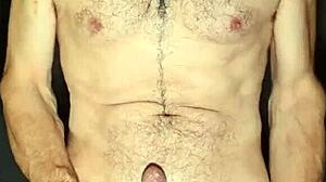 Gay man exposes himself and masturbates wildly