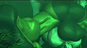 Ejderha vahşi furry hentai sahnesinde baştan çıkarır