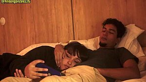 watching netflix with my stepsister turns into me shoving my dick in her mouth - almost got caught