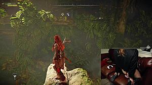 the gamer slut forgets her cam is on while using dildo